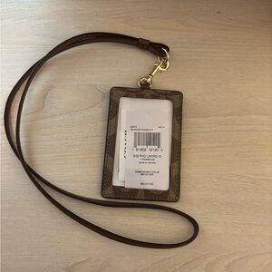 Coach Brown Key & Card Holder